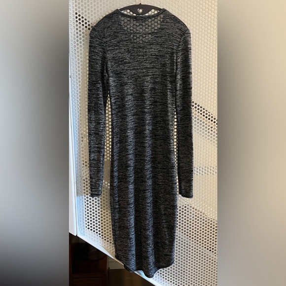 Aritzia Wilfred Bodycon Midi Stretch Knit Long-sleeve Dress Size Small GUC - Picture 2 of 7